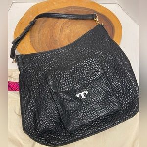 Tory Burch Large Pebbled Leather Hobo Bag & DustBag